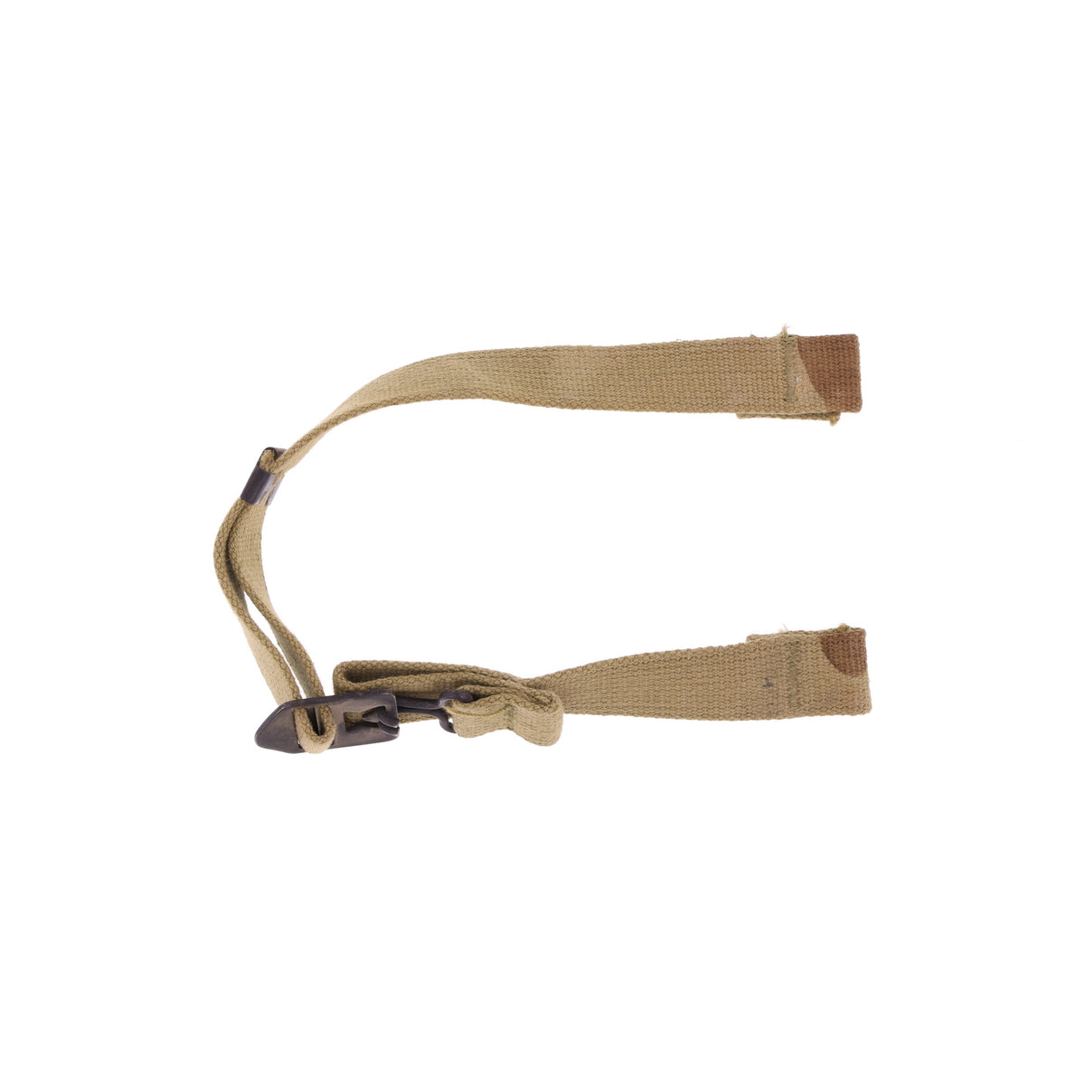 WWII U.S. M-1 Helmet Chinstraps with OD#3 Webbing