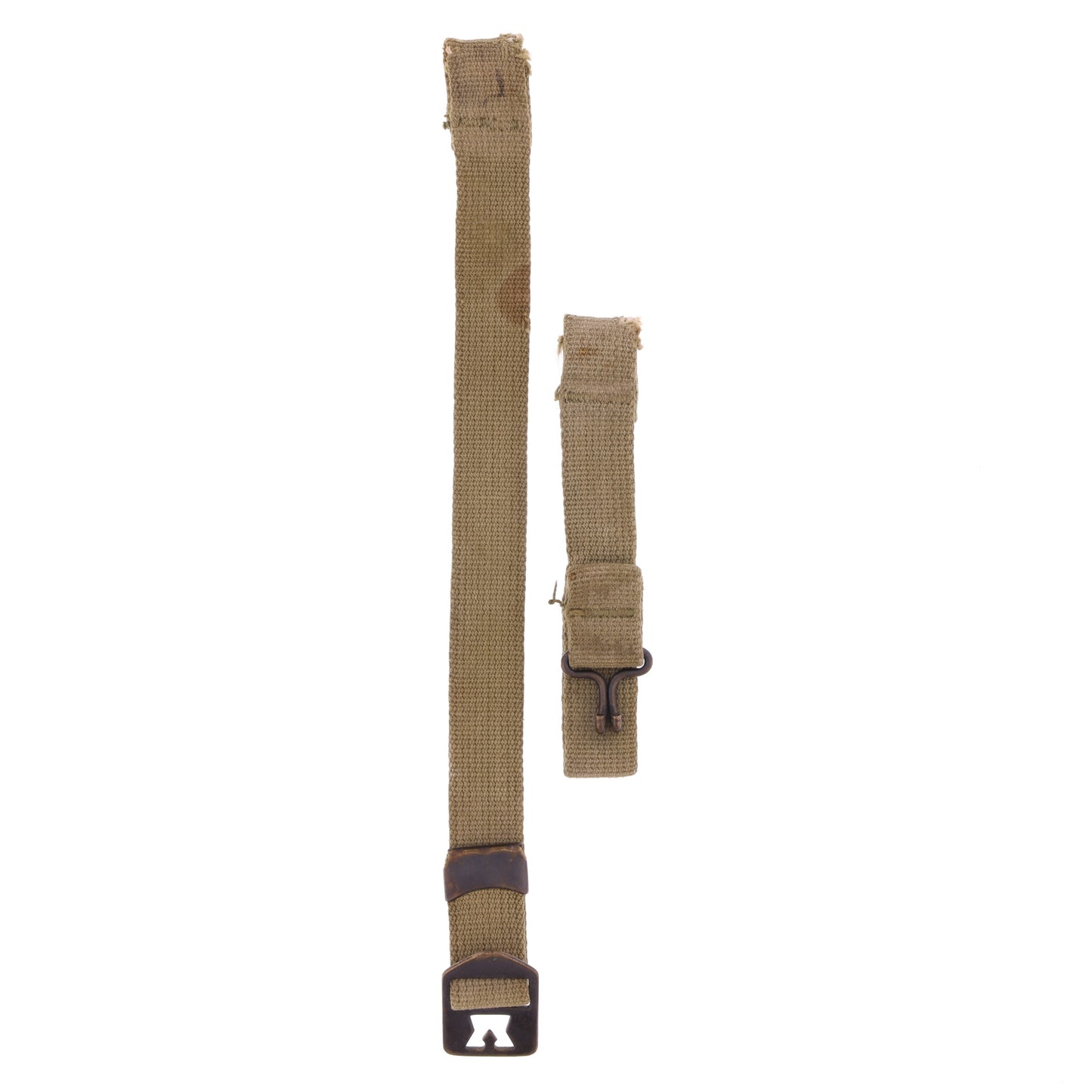 WWII U.S. M-1 Helmet Chinstraps with OD#3 Webbing