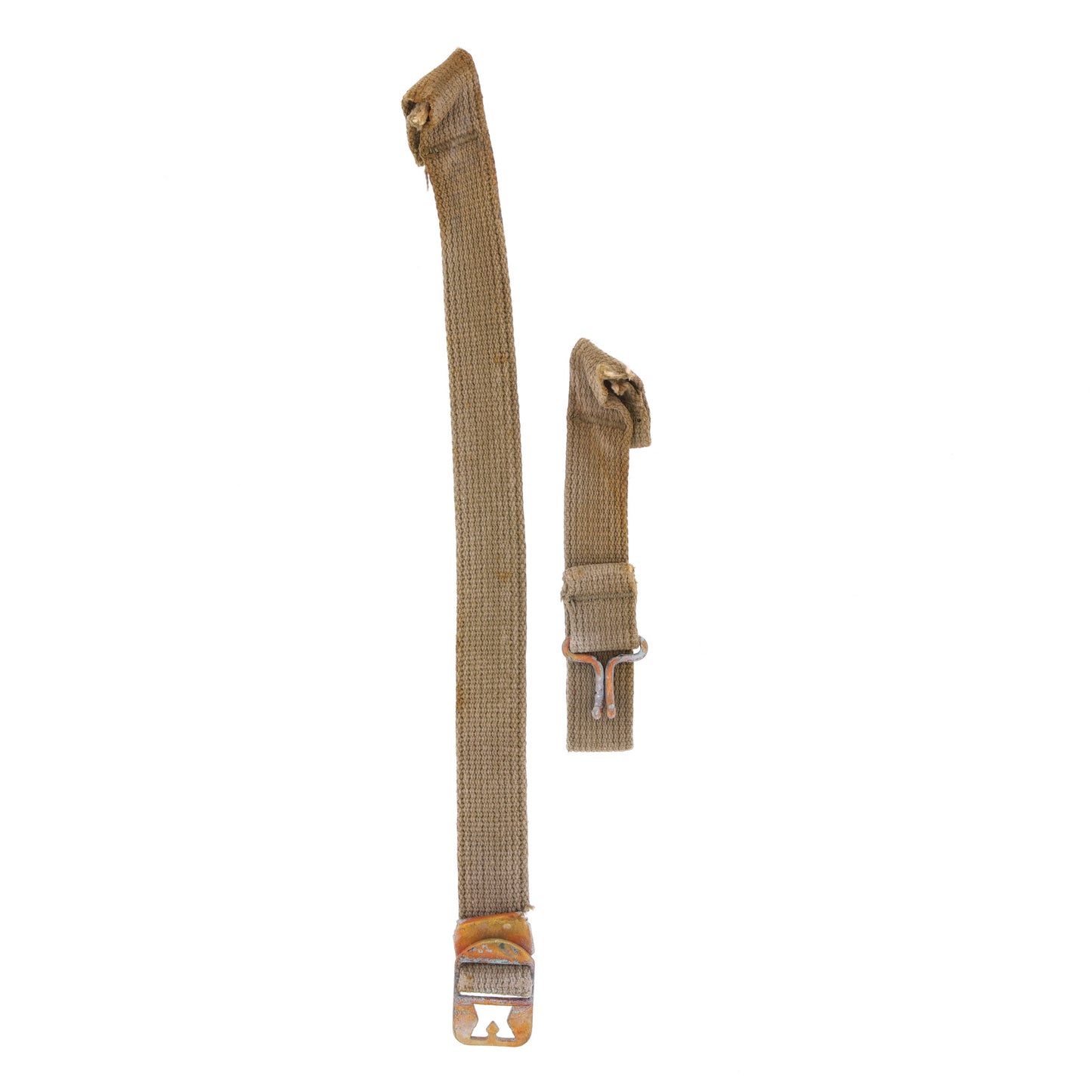 WWII U.S. M-1 Helmet Chinstraps with OD#3 Webbing