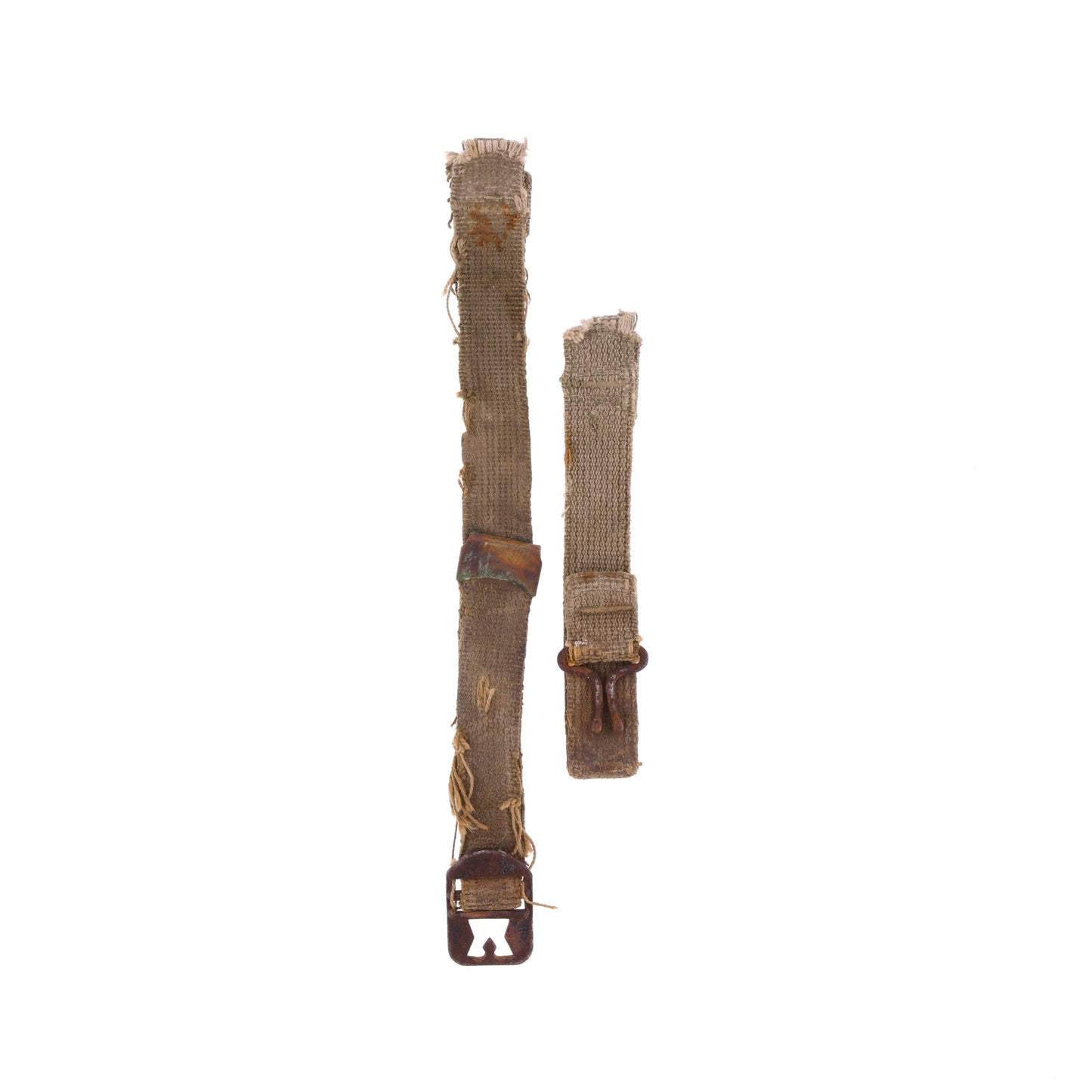 WWII U.S. M-1 Helmet Chinstraps with OD#3 Webbing