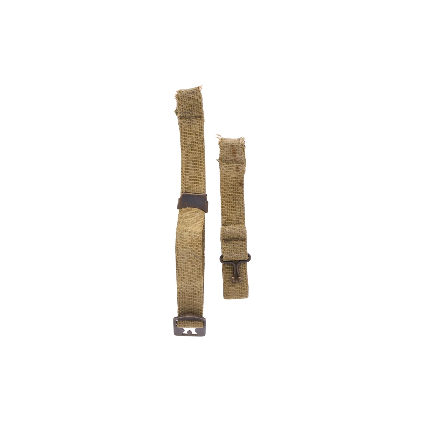 WWII U.S. M-1 Helmet Chinstraps with OD#3 Webbing