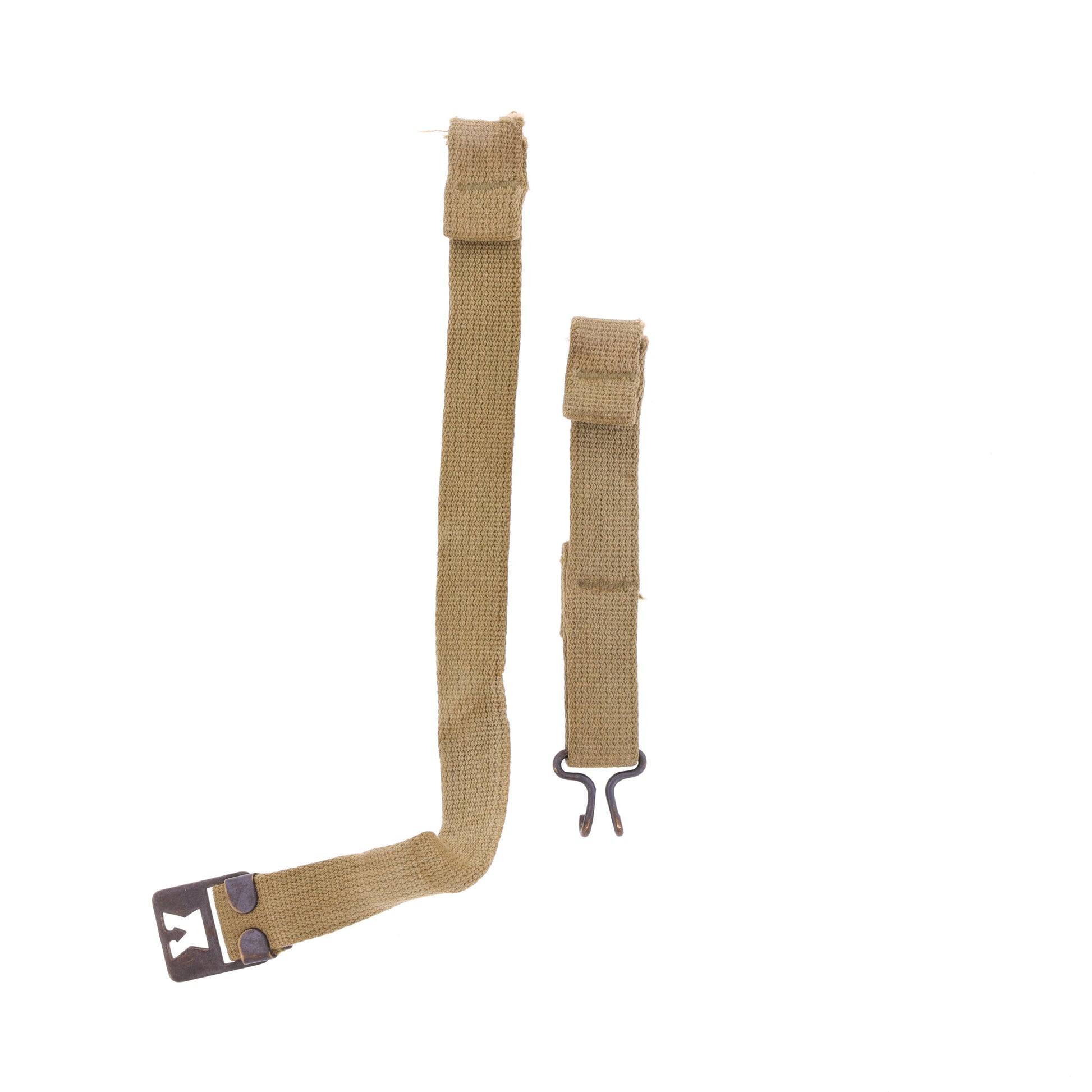 WWII U.S. M-1 Helmet Chinstraps with OD#3 Webbing