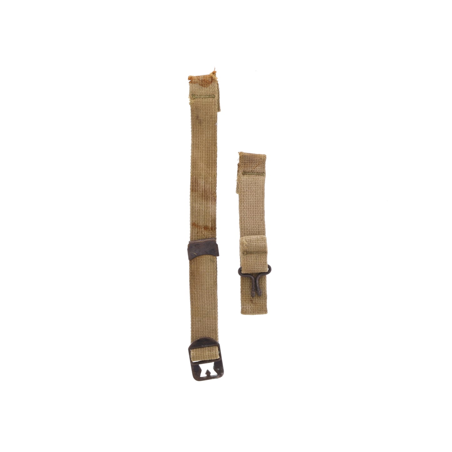 WWII U.S. M-1 Helmet Chinstraps with OD#3 Webbing