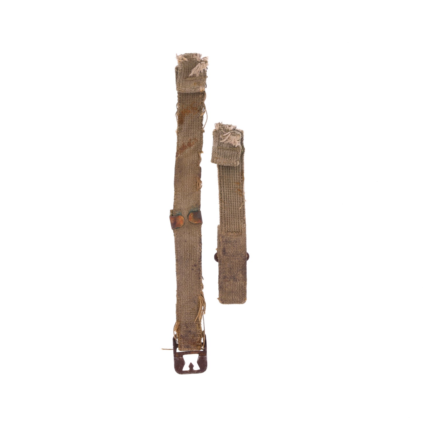 WWII U.S. M-1 Helmet Chinstraps with OD#3 Webbing