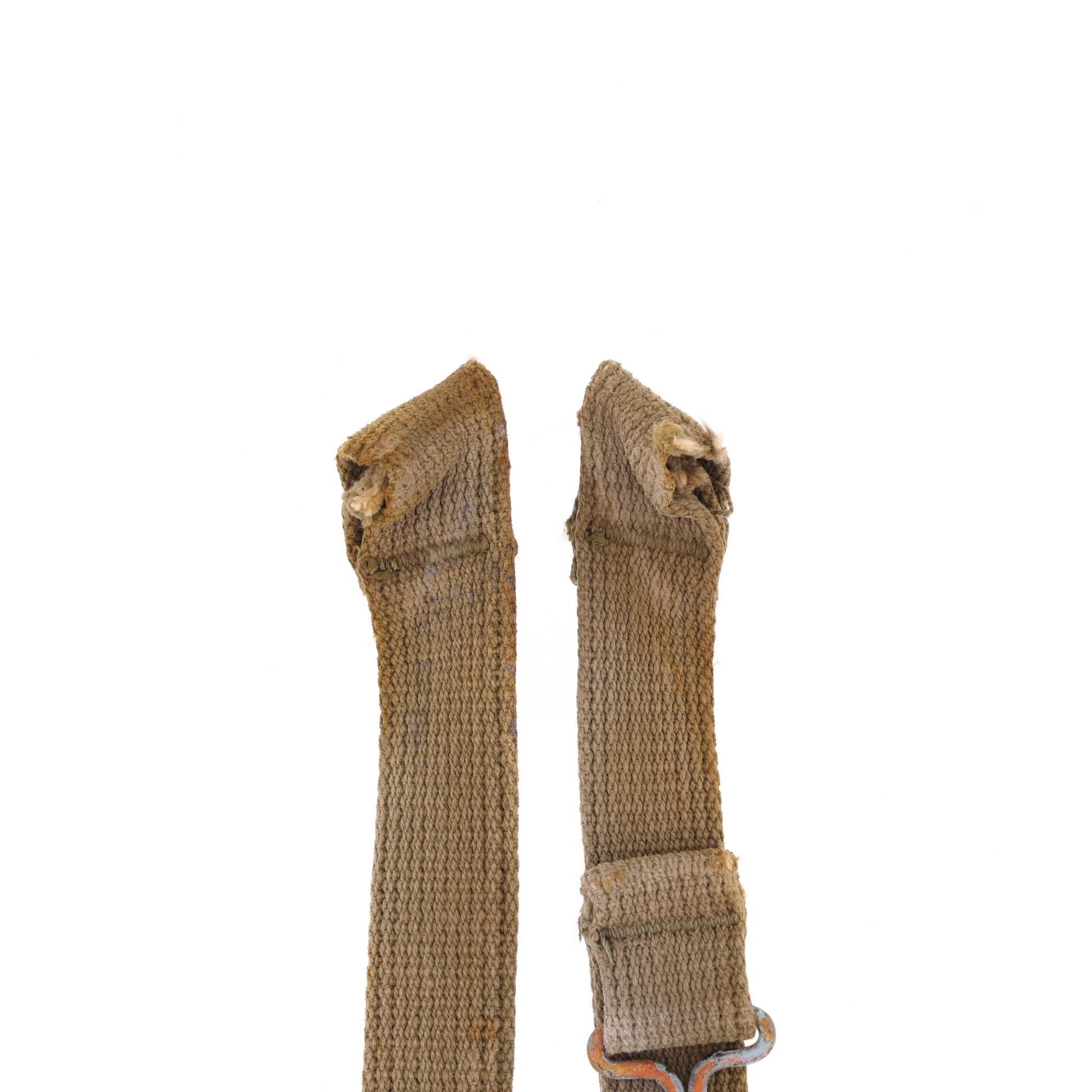 WWII U.S. M-1 Helmet Chinstraps with OD#3 Webbing