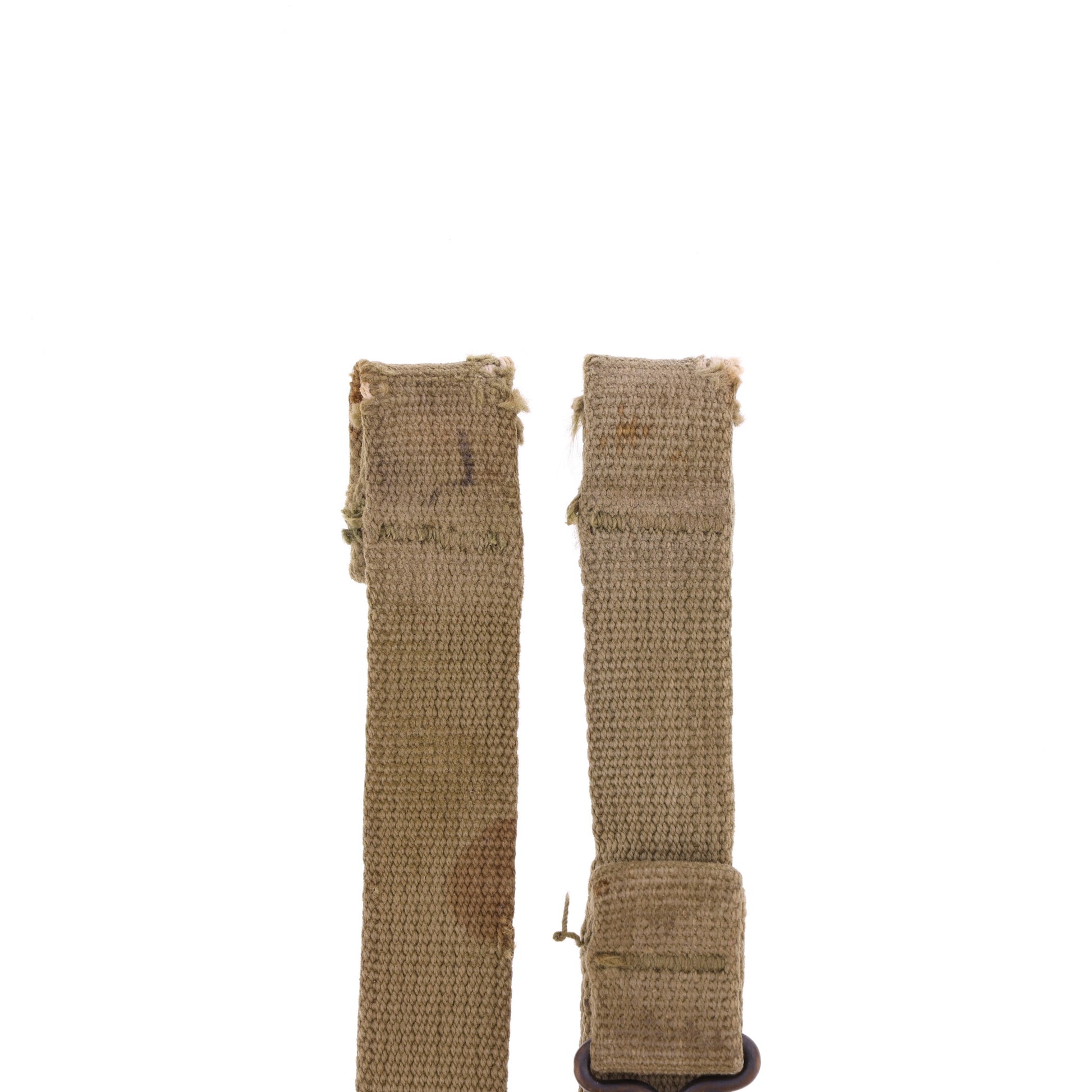 WWII U.S. M-1 Helmet Chinstraps with OD#3 Webbing