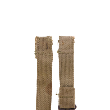 WWII U.S. M-1 Helmet Chinstraps with OD#3 Webbing