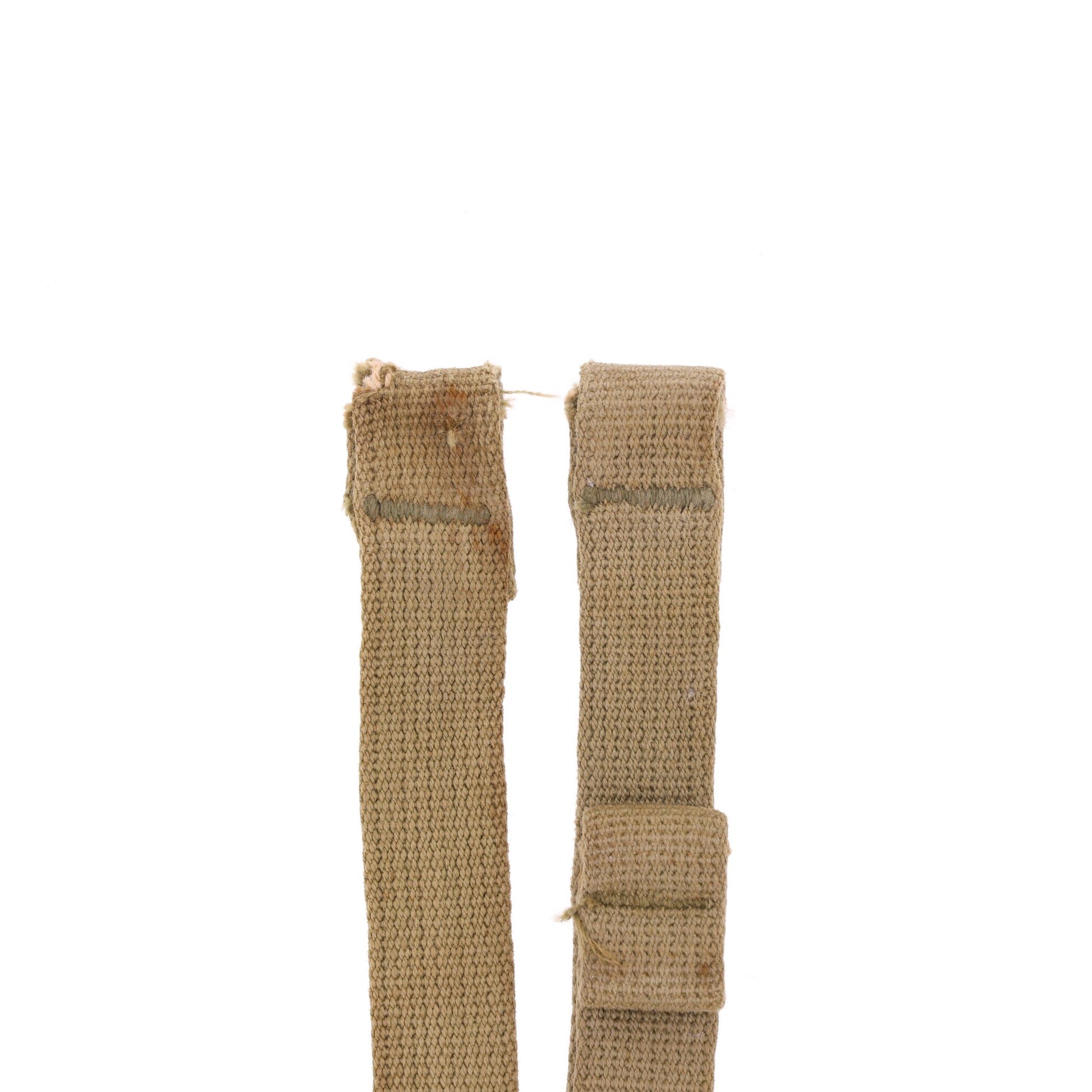 WWII U.S. M-1 Helmet Chinstraps with OD#3 Webbing