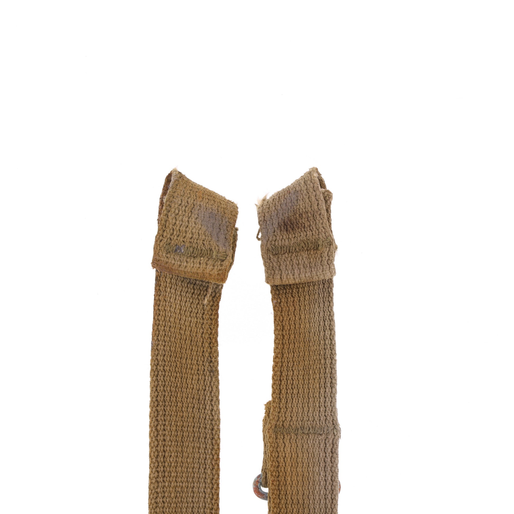 WWII U.S. M-1 Helmet Chinstraps with OD#3 Webbing