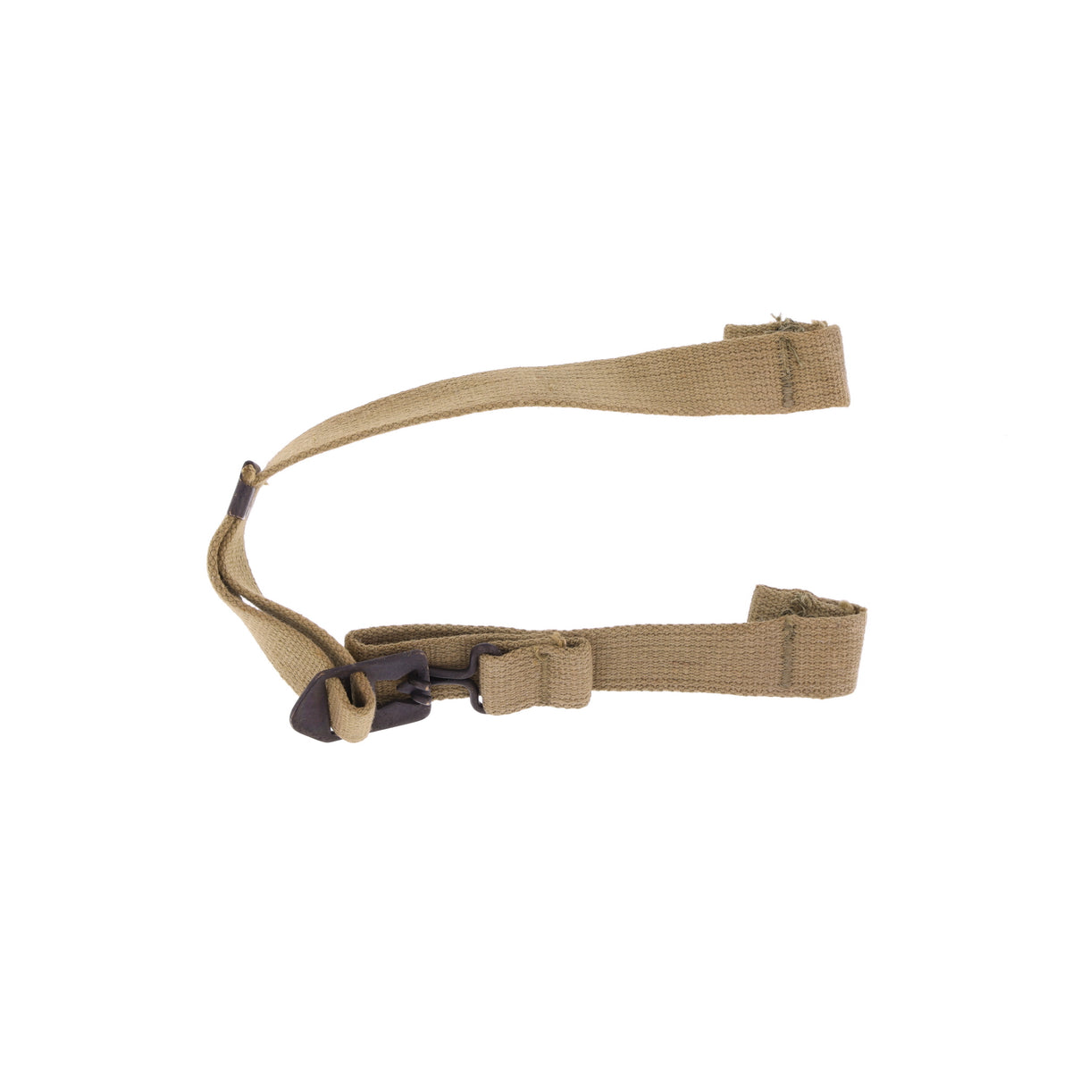 WWII U.S. M-1 Helmet Chinstraps with OD#3 Webbing