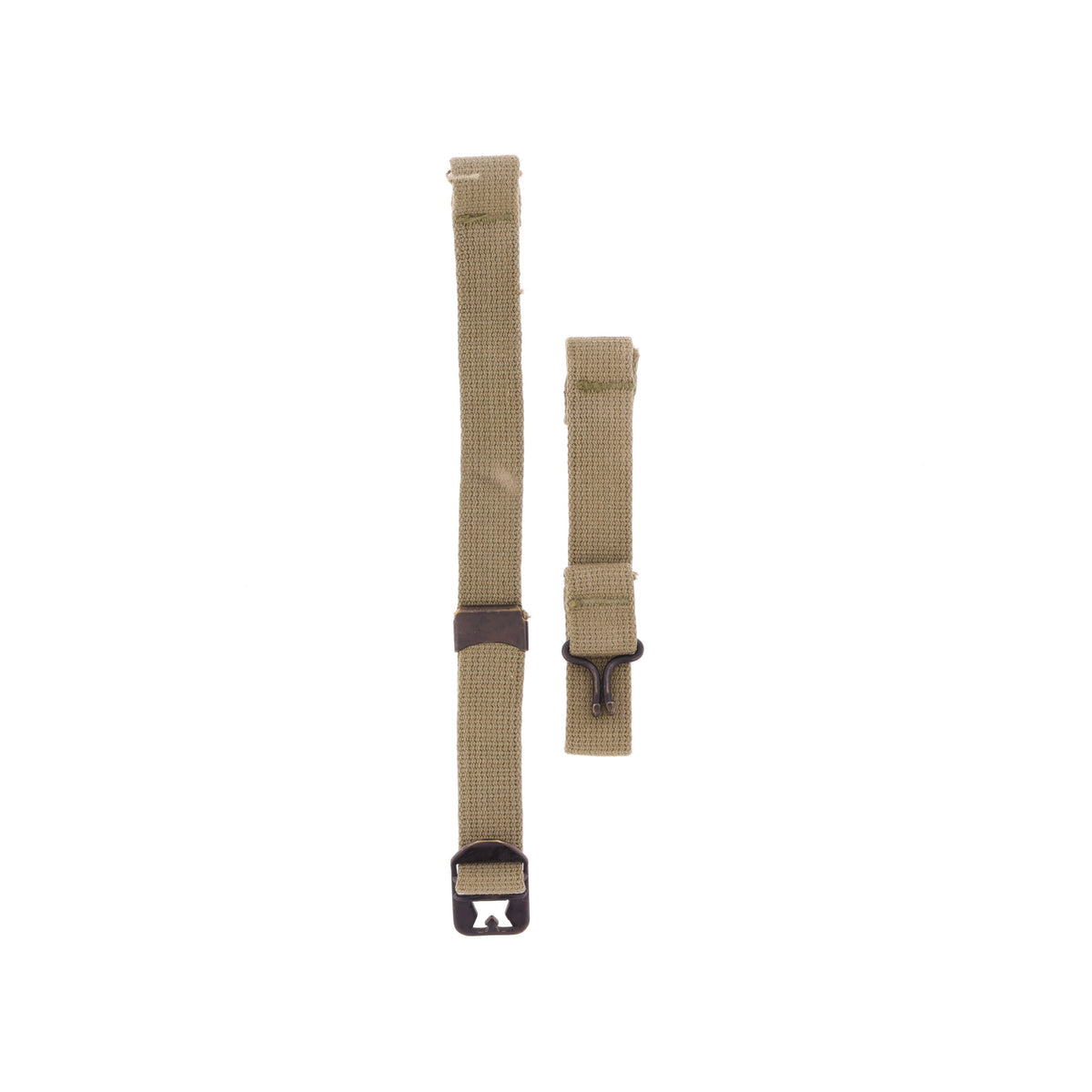 WWII U.S. M-1 Helmet Chinstraps with OD#3 Webbing
