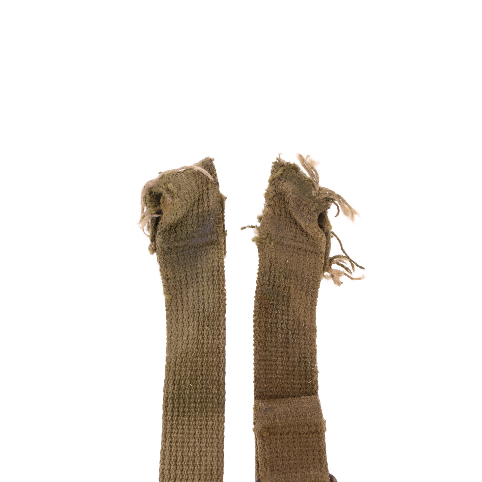 WWII U.S. M-1 Helmet Chinstraps with OD#3 Webbing