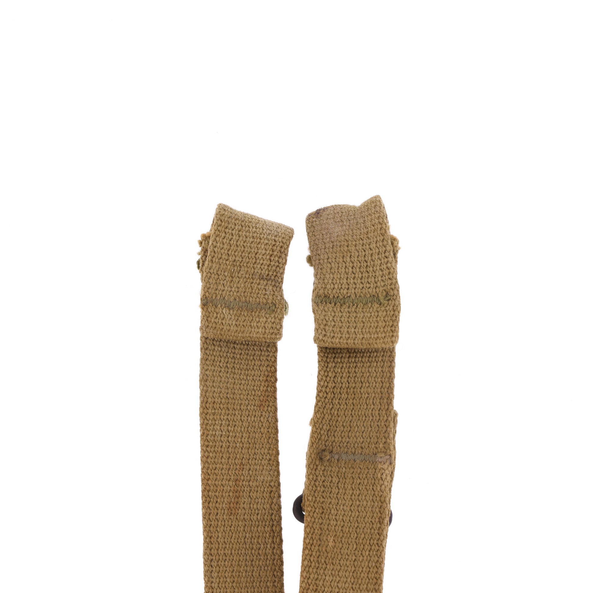 WWII U.S. M-1 Helmet Chinstraps with OD#3 Webbing