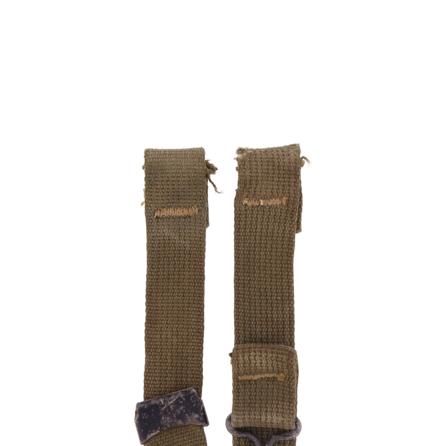 WWII U.S. M-1 Helmet Chinstraps with OD#7 Webbing
