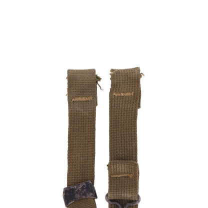 WWII U.S. M-1 Helmet Chinstraps with OD#7 Webbing