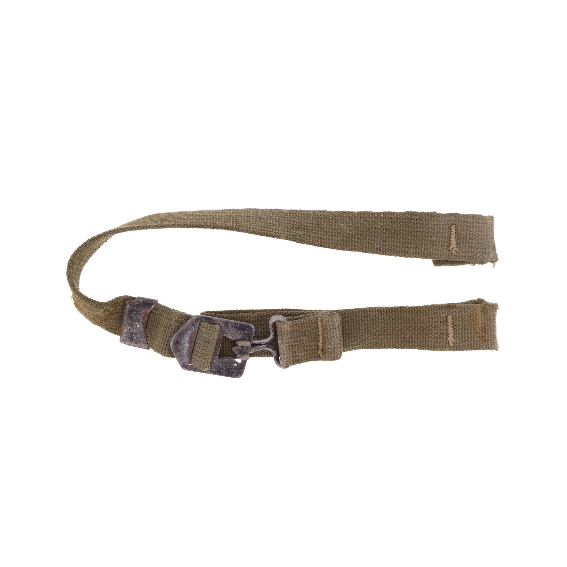 WWII U.S. M-1 Helmet Chinstraps with OD#7 Webbing