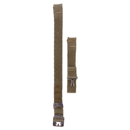 WWII U.S. M-1 Helmet Chinstraps with OD#7 Webbing