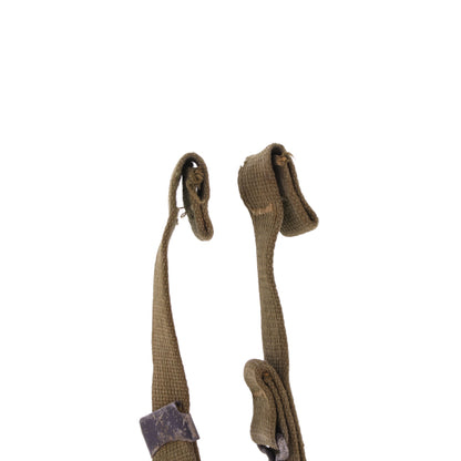 WWII U.S. M-1 Helmet Chinstraps with OD#7 Webbing