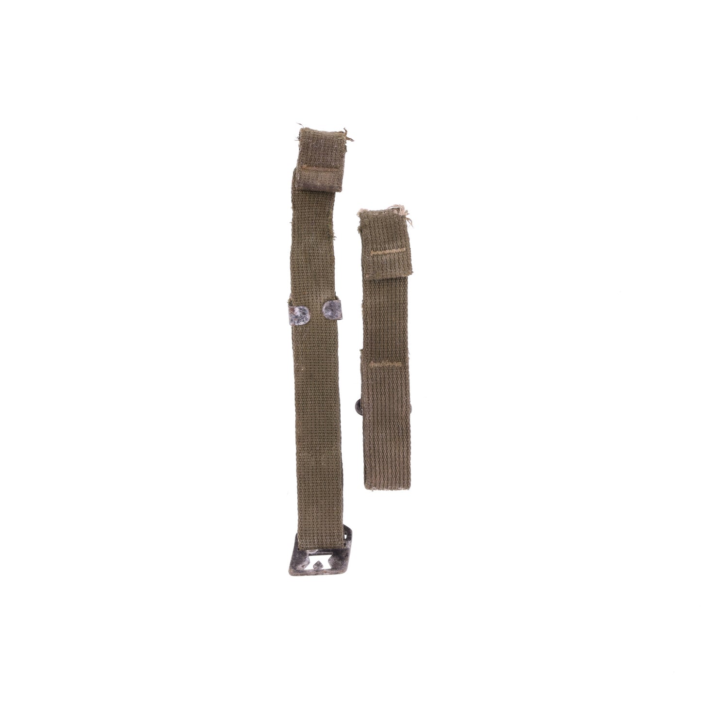 WWII U.S. M-1 Helmet Chinstraps with OD#7 Webbing