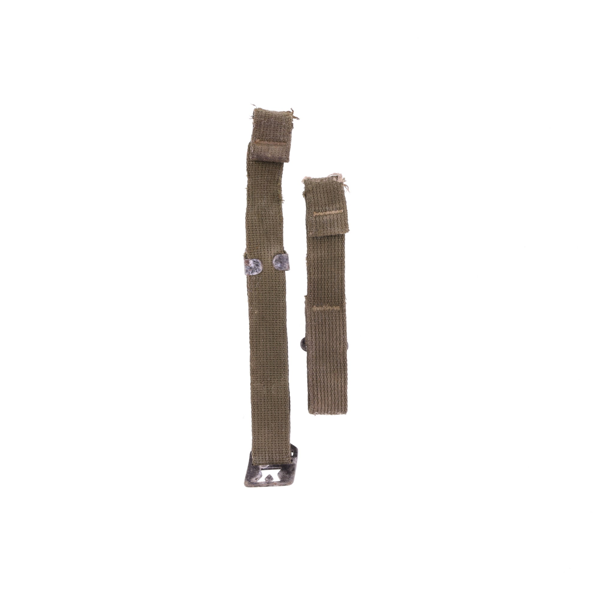 WWII U.S. M-1 Helmet Chinstraps with OD#7 Webbing