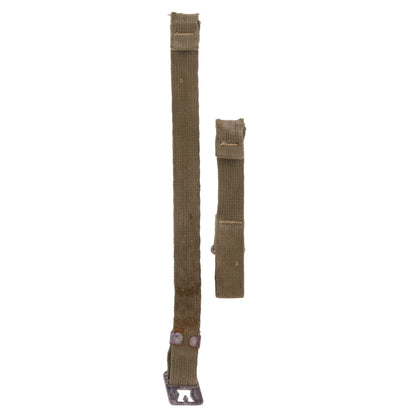 WWII U.S. M-1 Helmet Chinstraps with OD#7 Webbing