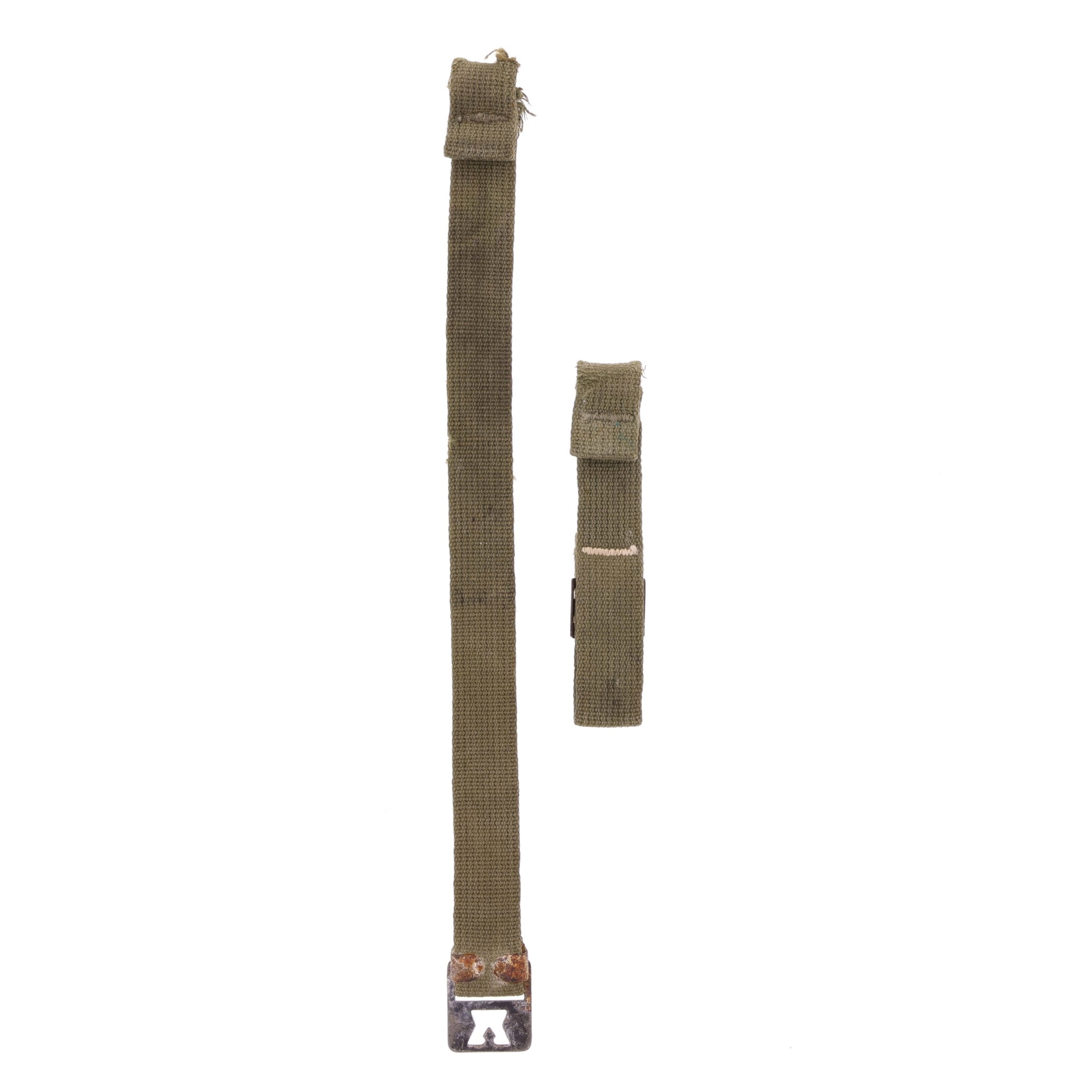 WWII U.S. M-1 Helmet Chinstraps with OD#7 Webbing