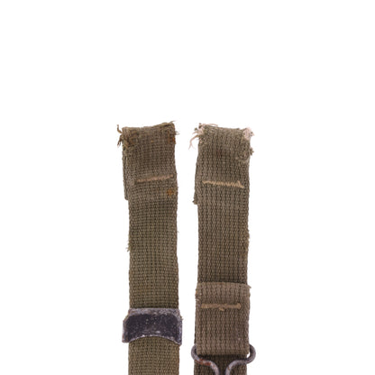 WWII U.S. M-1 Helmet Chinstraps with OD#7 Webbing
