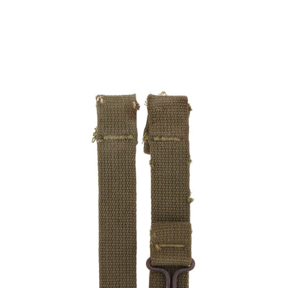 WWII U.S. M-1 Helmet Chinstraps with OD#7 Webbing