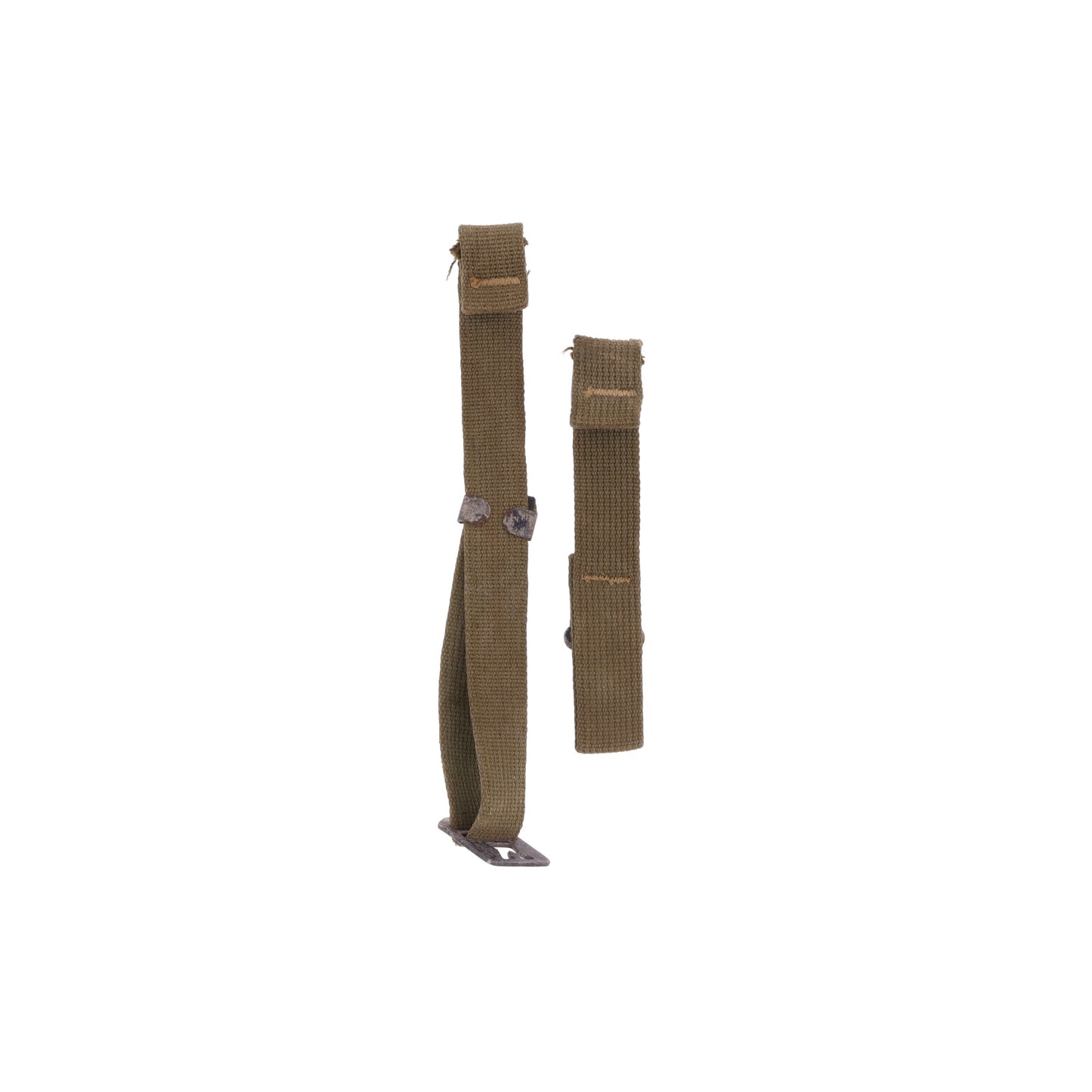 WWII U.S. M-1 Helmet Chinstraps with OD#7 Webbing