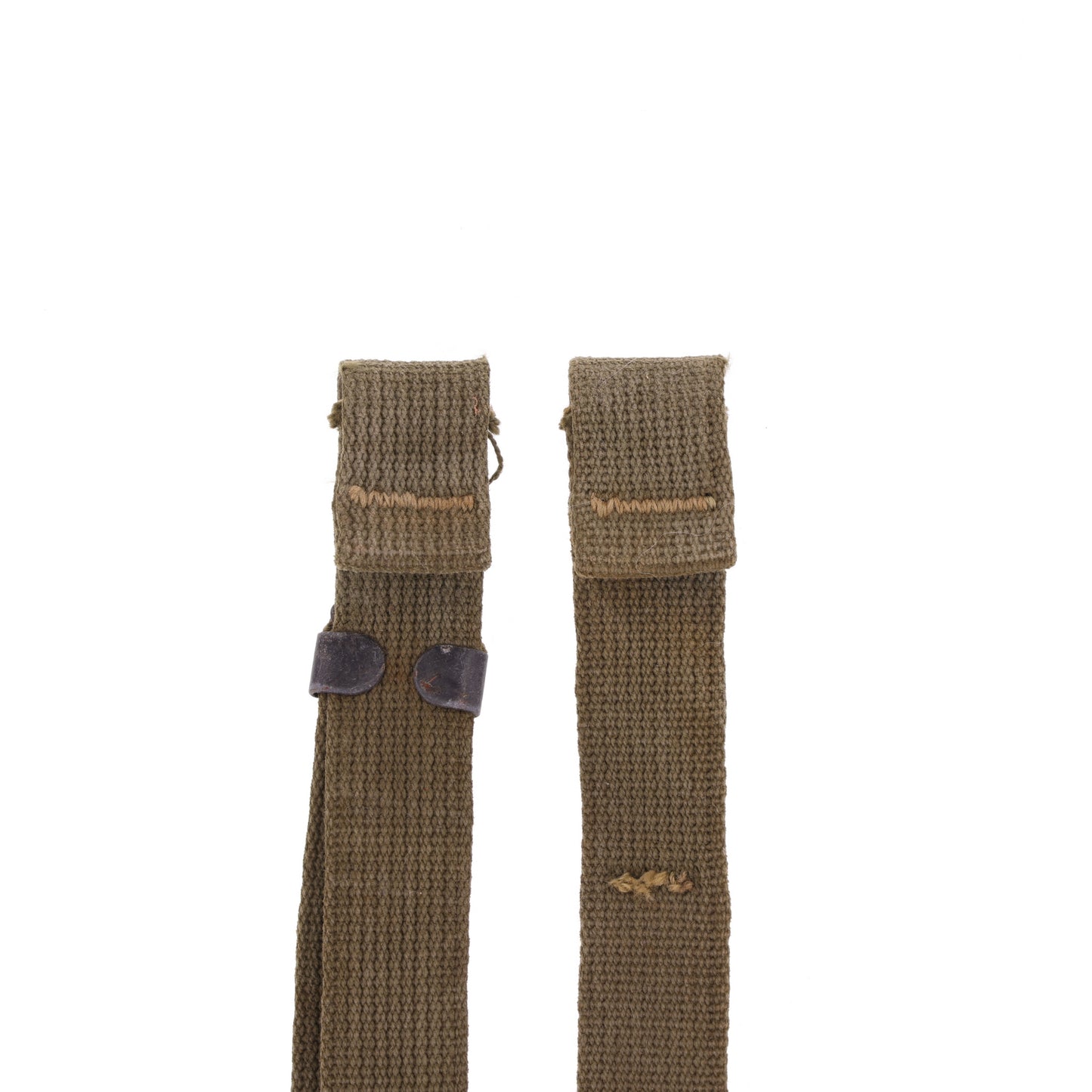 WWII U.S. M-1 Helmet Chinstraps with OD#7 Webbing