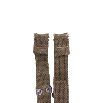 WWII U.S. M-1 Helmet Chinstraps with OD#7 Webbing