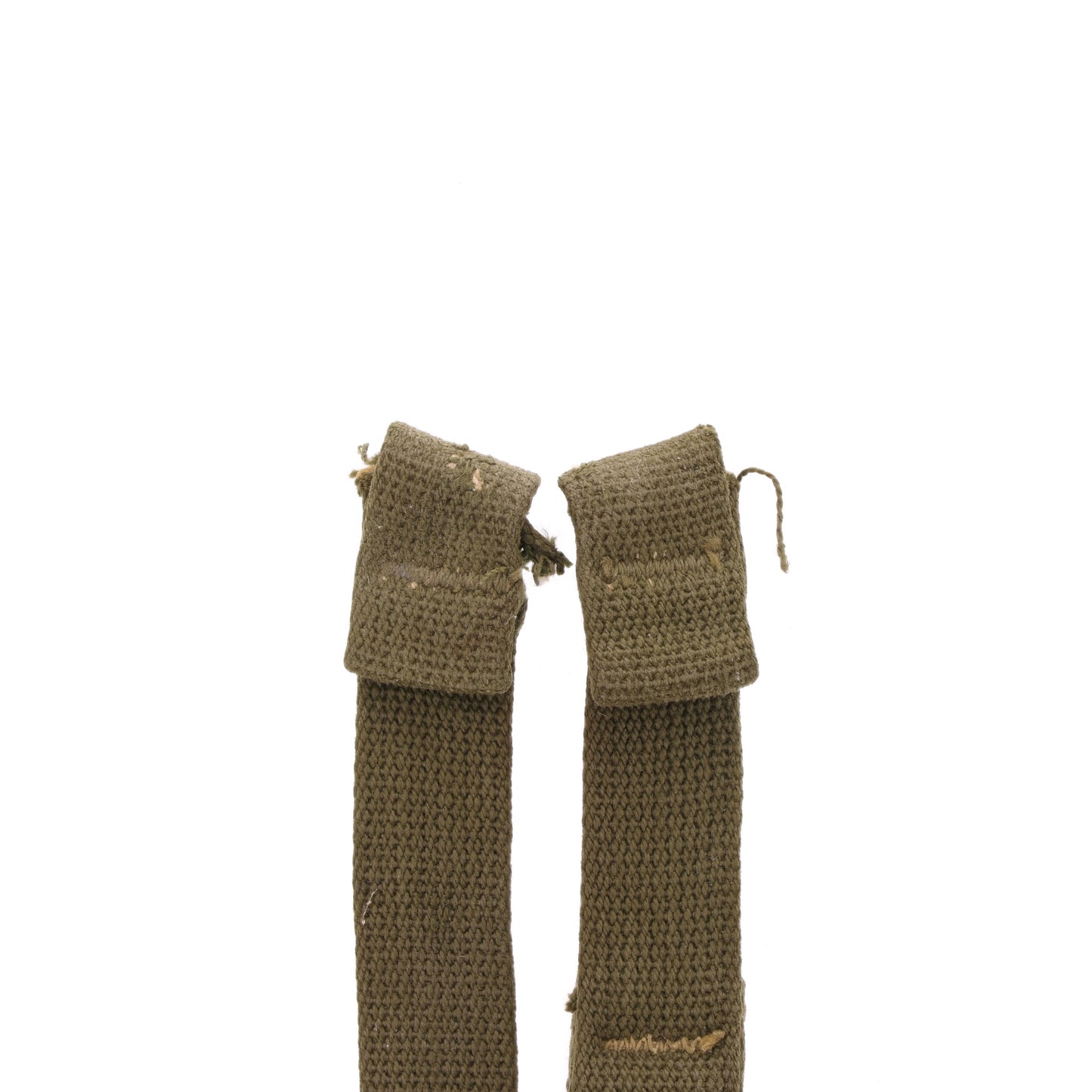 WWII U.S. M-1 Helmet Chinstraps with OD#7 Webbing