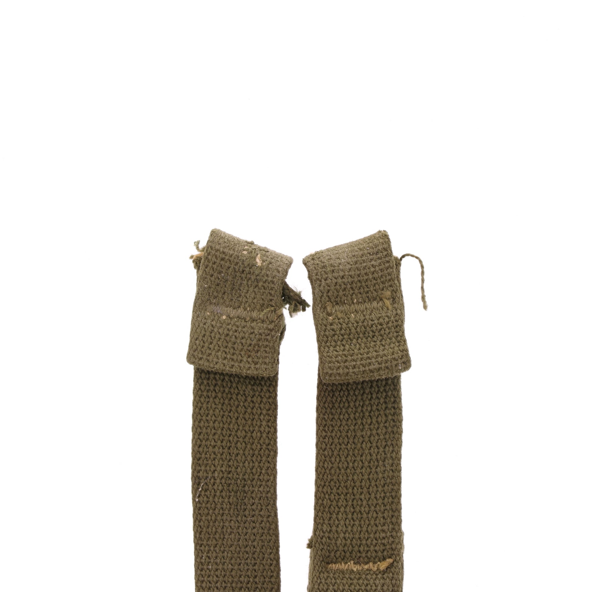 WWII U.S. M-1 Helmet Chinstraps with OD#7 Webbing