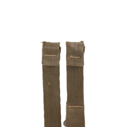 WWII U.S. M-1 Helmet Chinstraps with OD#7 Webbing