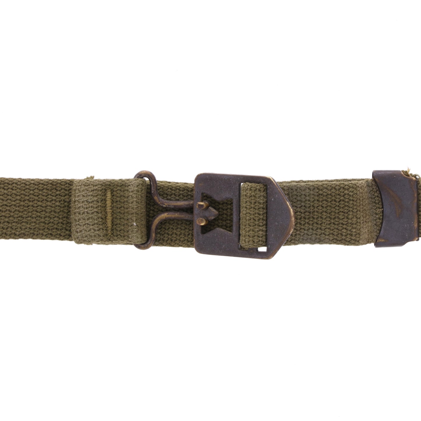 WWII U.S. M-1 Helmet Chinstraps with OD#7 Webbing