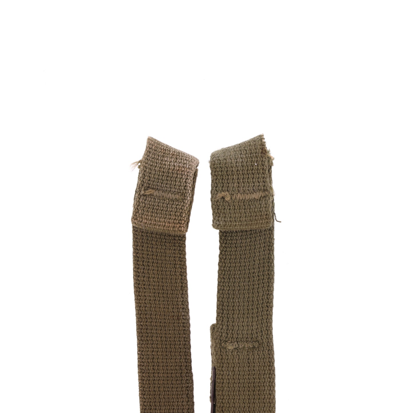 WWII U.S. M-1 Helmet Chinstraps with OD#7 Webbing