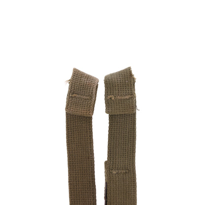 WWII U.S. M-1 Helmet Chinstraps with OD#7 Webbing