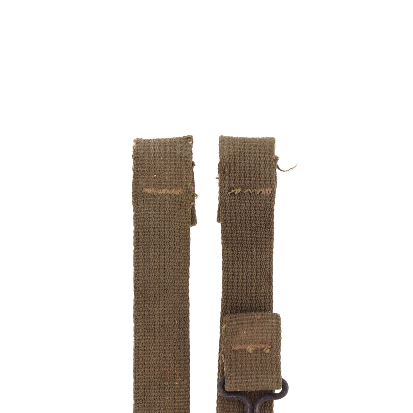 WWII U.S. M-1 Helmet Chinstraps with OD#7 Webbing