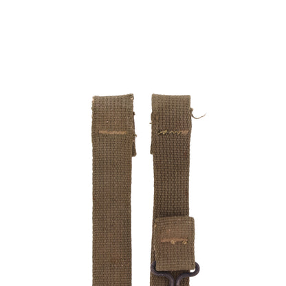 WWII U.S. M-1 Helmet Chinstraps with OD#7 Webbing