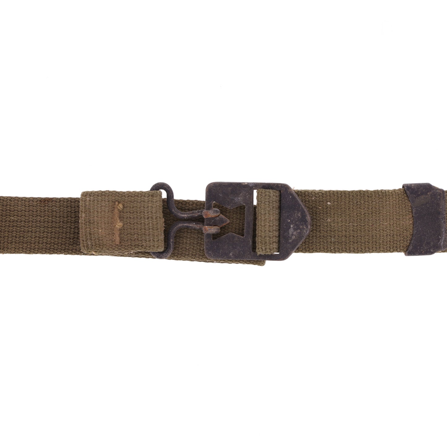 WWII U.S. M-1 Helmet Chinstraps with OD#7 Webbing