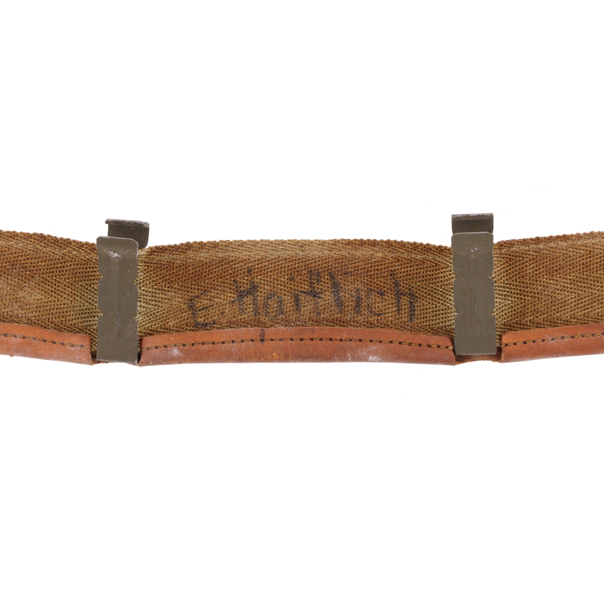 WWII U.S. M-1 Helmet Liner Headband by L. & N. Specialties Named to "Ed Haiflich"