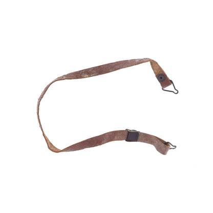 WWII U.S. M-1 Helmet Liner Leather Chinstrap with Black Buckle