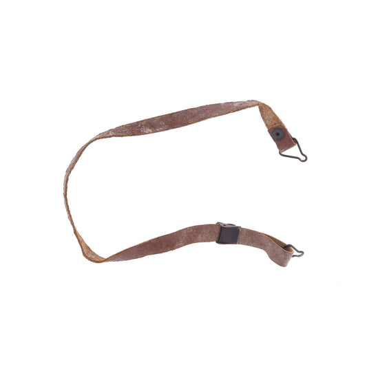 WWII U.S. M-1 Helmet Liner Leather Chinstrap with Black Buckle