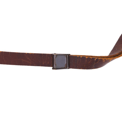WWII U.S. M-1 Helmet Liner Leather Chinstrap with Black Buckle