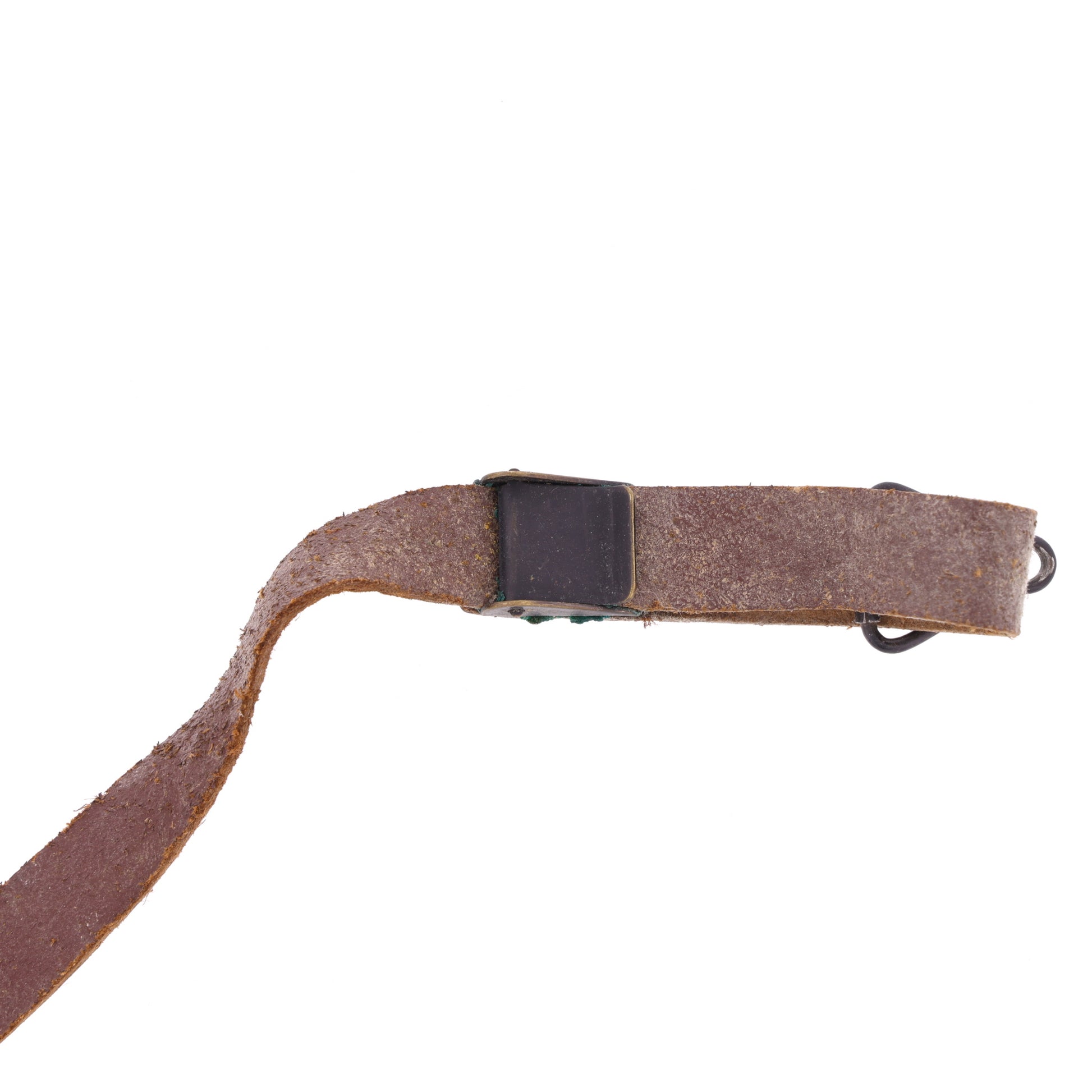 WWII U.S. M-1 Helmet Liner Leather Chinstrap with Black Buckle