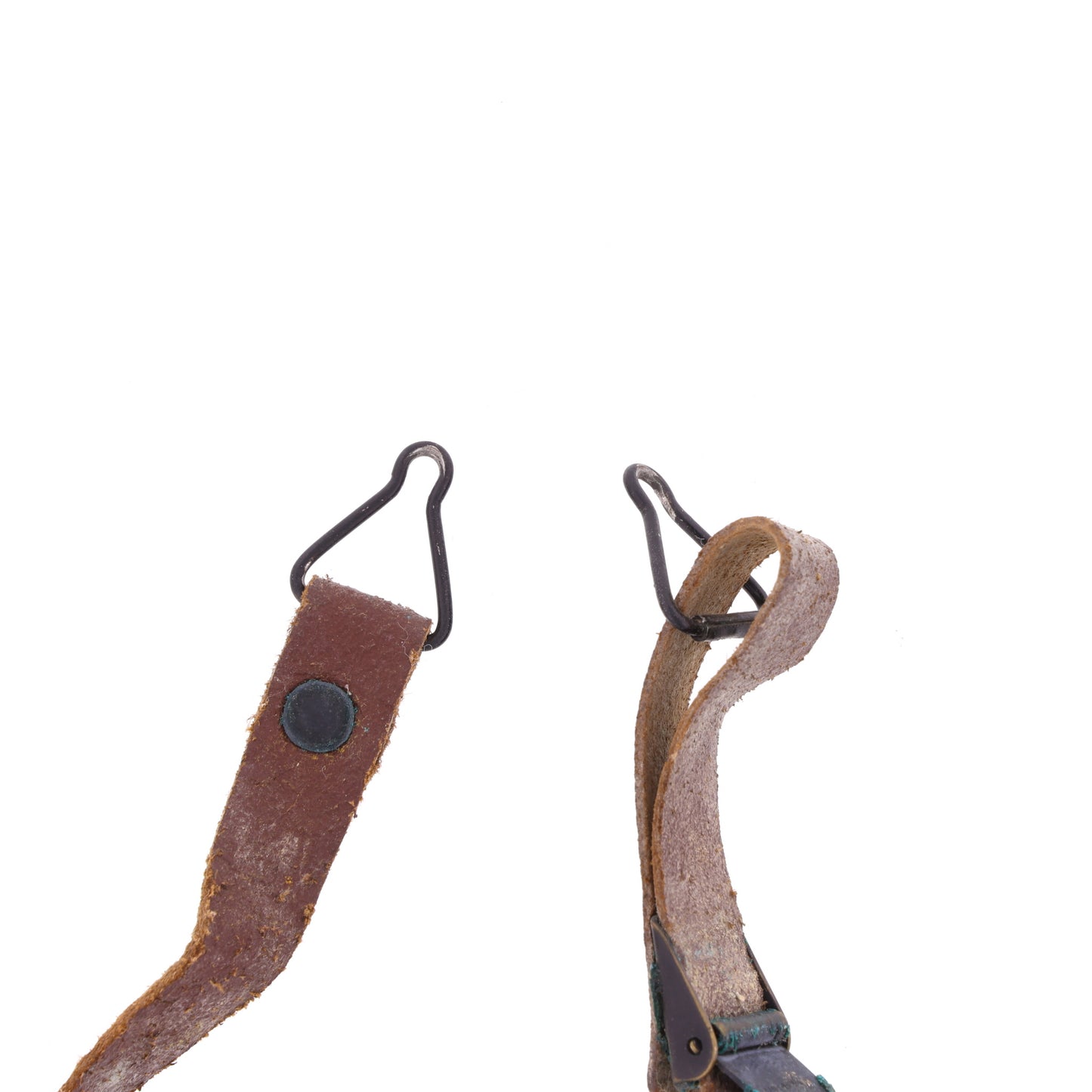 WWII U.S. M-1 Helmet Liner Leather Chinstrap with Black Buckle