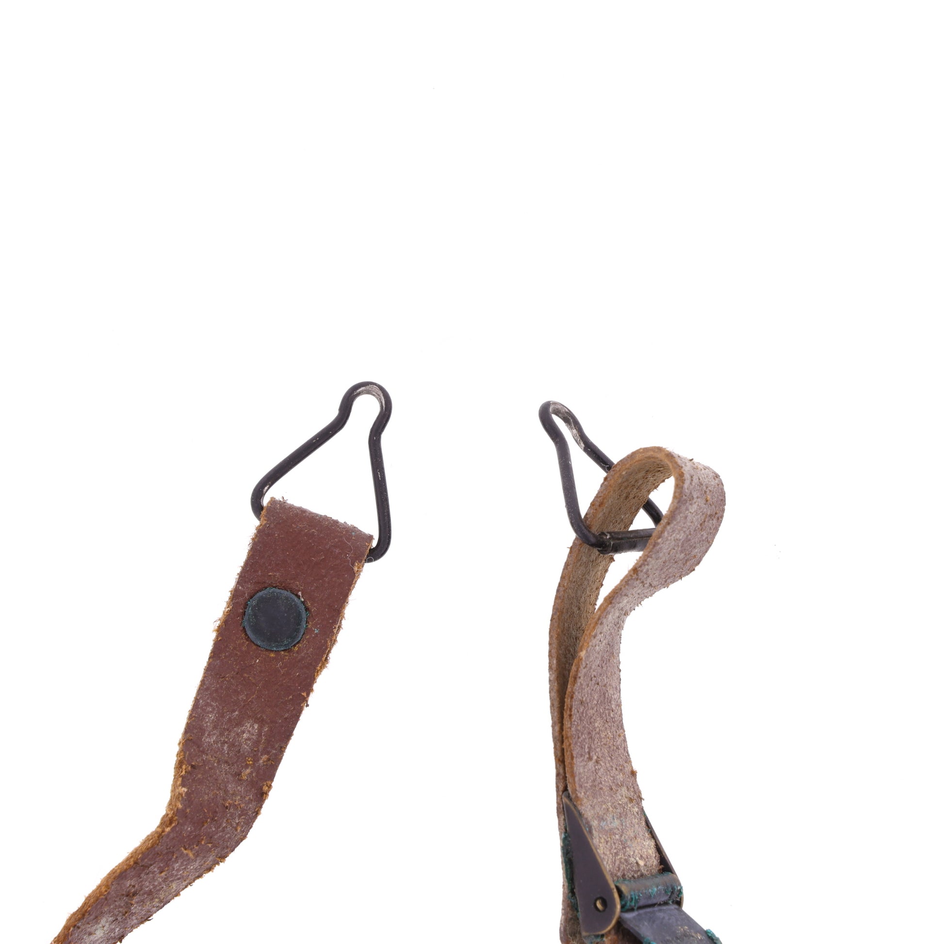 WWII U.S. M-1 Helmet Liner Leather Chinstrap with Black Buckle