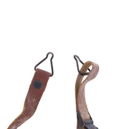 WWII U.S. M-1 Helmet Liner Leather Chinstrap with Black Buckle