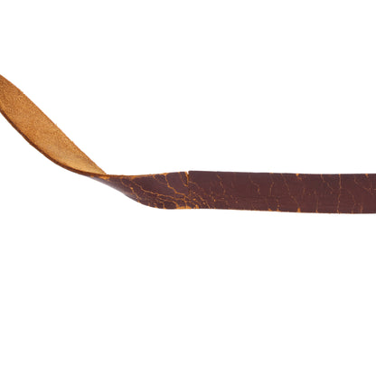 WWII U.S. M-1 Helmet Liner Leather Chinstrap with Black Buckle