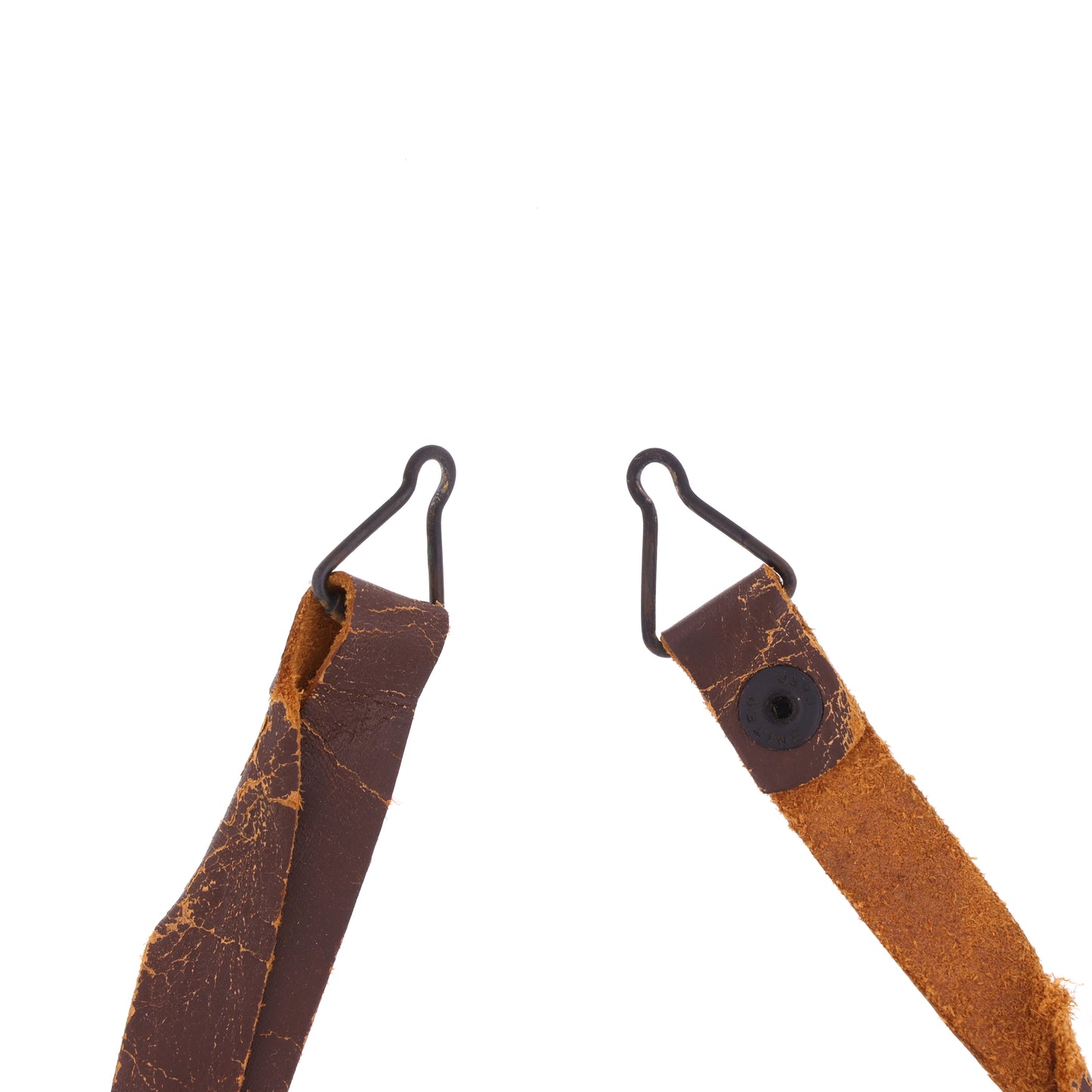 WWII U.S. M-1 Helmet Liner Leather Chinstrap with Black Buckle